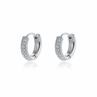 Earrings Brand Woman Elite in Steel Cristallo 09ER057